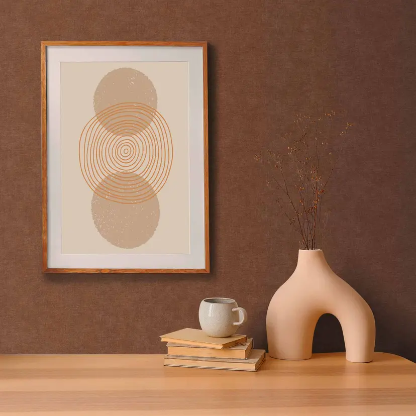 Papel pintado no tejido monocolor - Diseño de pared moderno