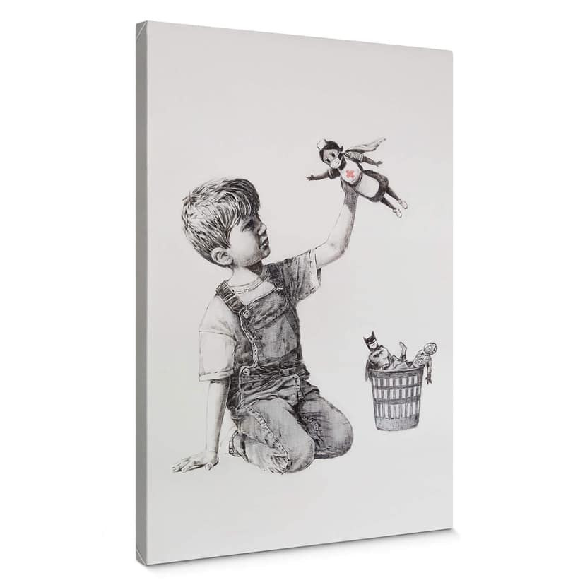 Lienzo Banksy - Real Hero