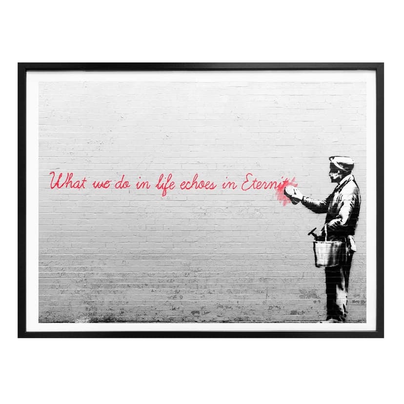 Póster Banksy - Ecos en la eternidad