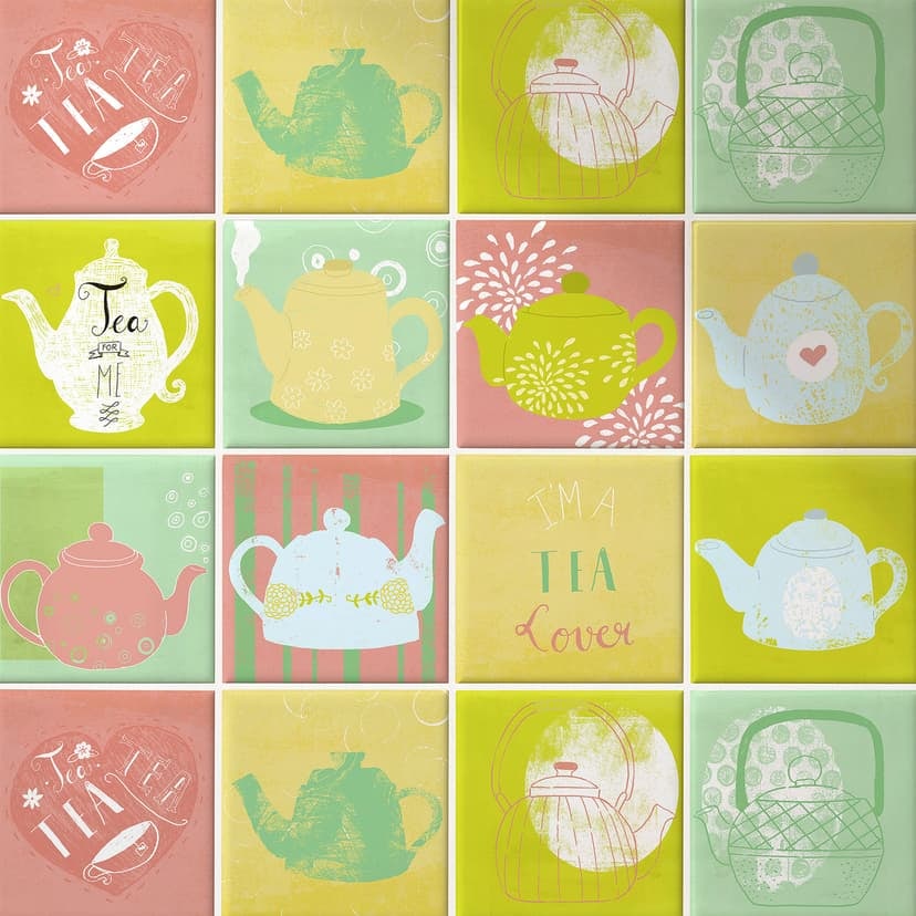 Azulejos Adhesivos Loske - Tea Time - set de 12
