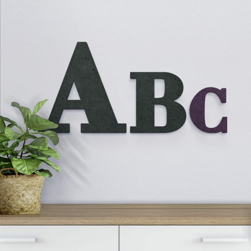 Letras de madera MDF para colgar - Bodoni
