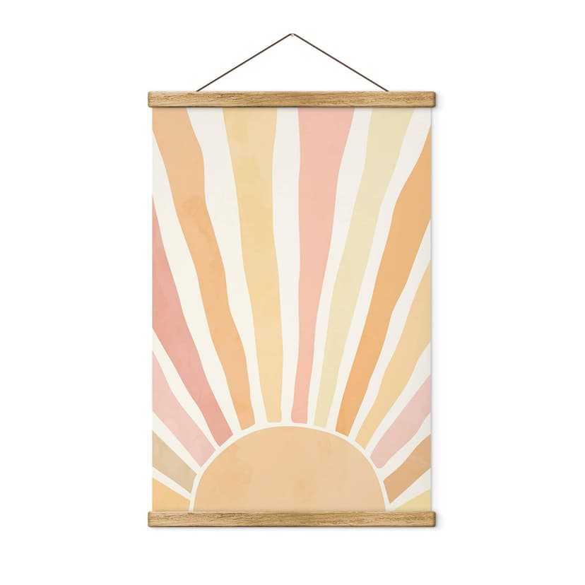 Póster de tela Boho rayos de sol - Manovski