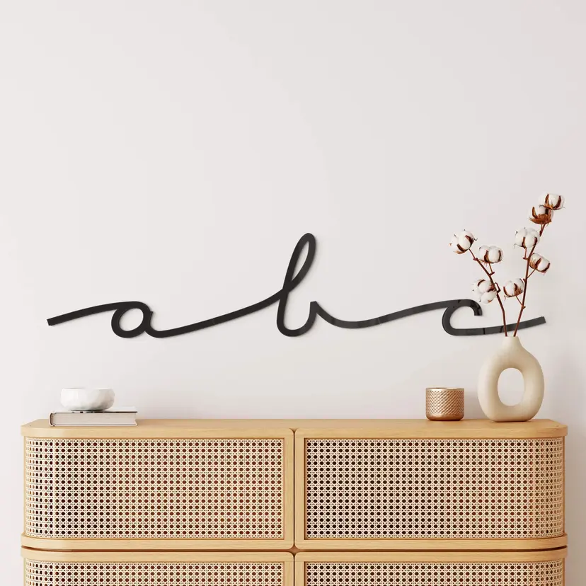 Letras acrílicas - letras sueltas cursivas