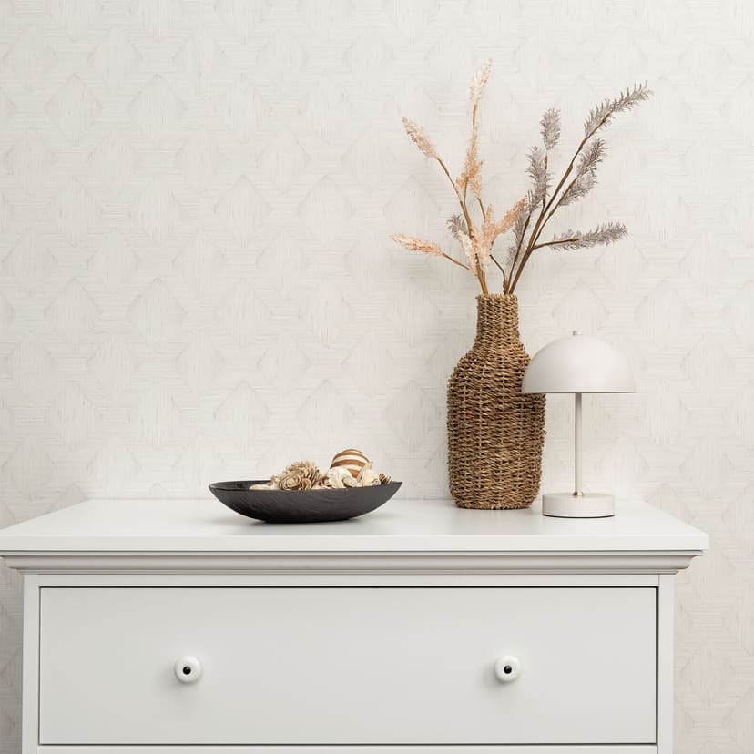 Papel pintado no tejido, papel pintado gráfico Secret Garden gris