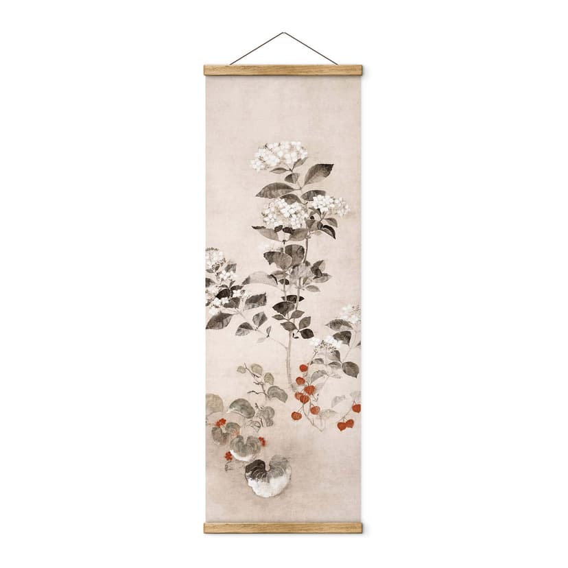 Póster de tela Sosetsu - Flores de verano - Panorama