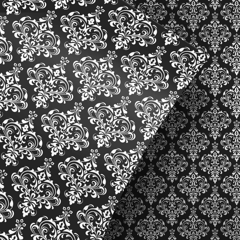 Vinilo adhesivo muebles, vinilo decorativo - lavable - negro barroco