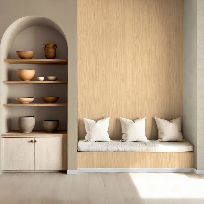 Papel pintado autoadhesivo marrón marrón claro roble Vinilo adhesivo muebles papel pintado aspecto madera
