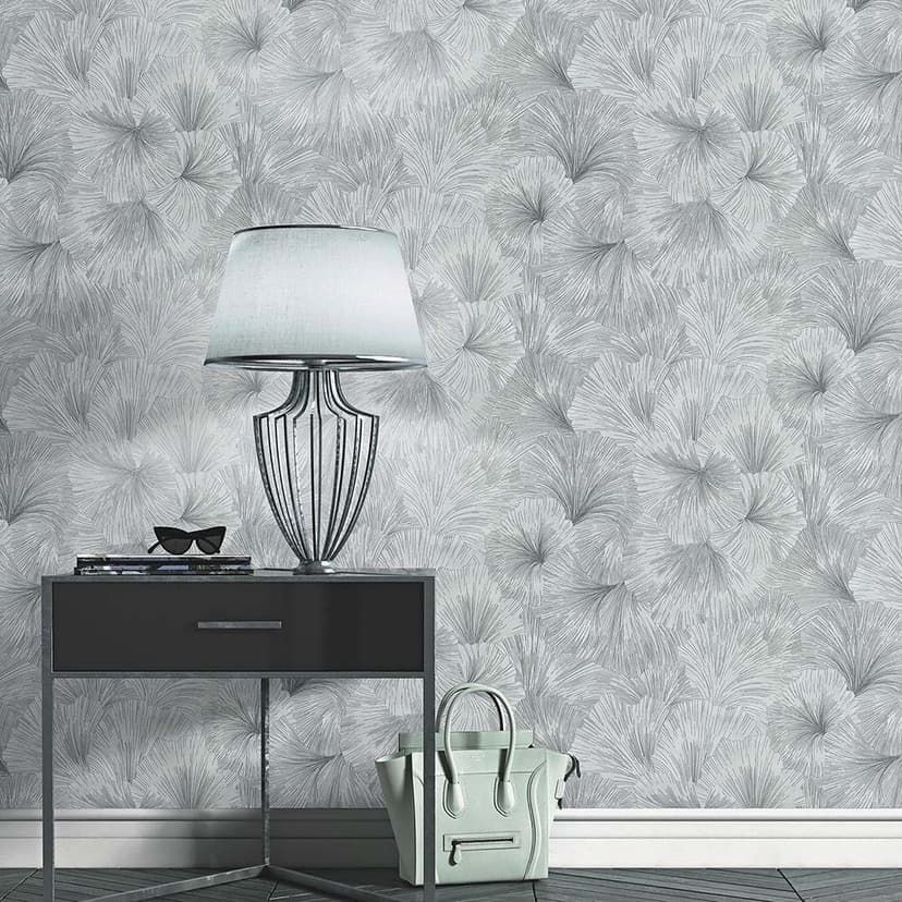Papel pintado Hoja, papel pintado motivo Fashion for Walls 4 de Guido Maria Kretschmer gris