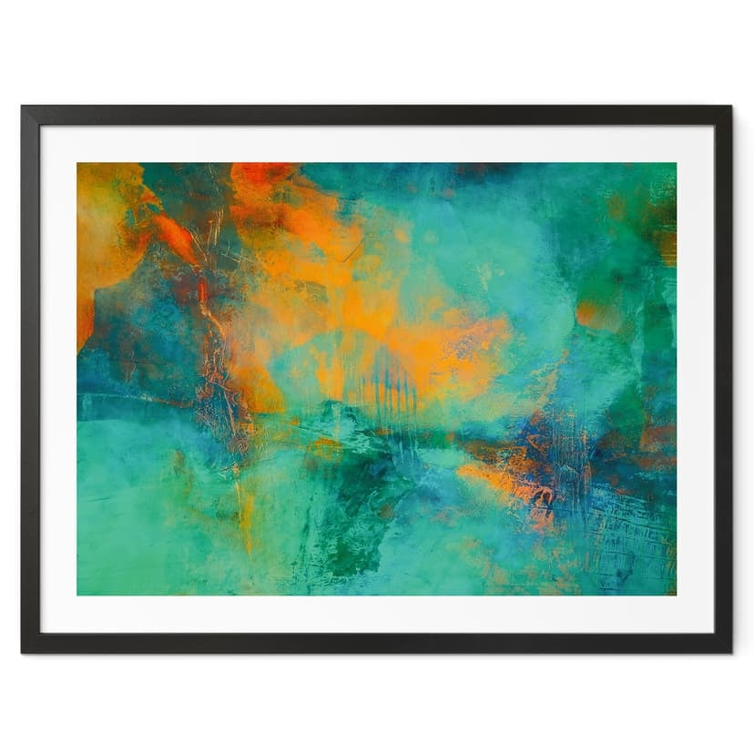 Póster Aurora boreal turquesa - Schmucker