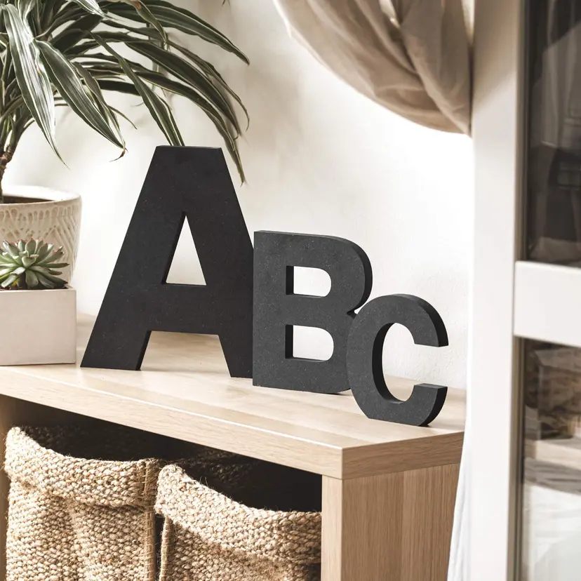 Letras de madera MDF - Fuente suiza