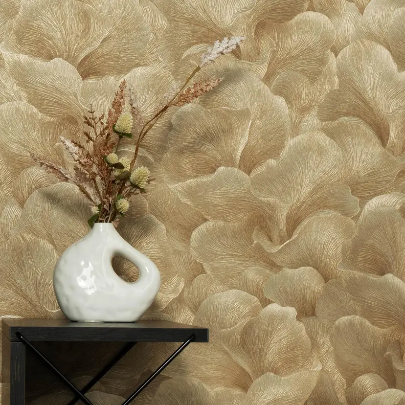 Guido Maria Kretschmer papel pintado motivo floral Floral Glow Fashion para pared 5 oro
