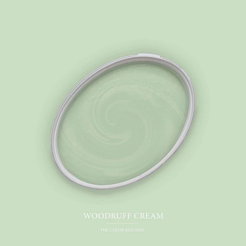 Pintura interior verde semimate I Woodruff Cream | crear armonía en la habitación | LA COCINA DE COLOR