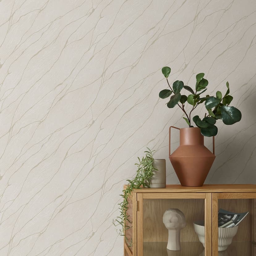 Papel pintado gráfico Opus beige