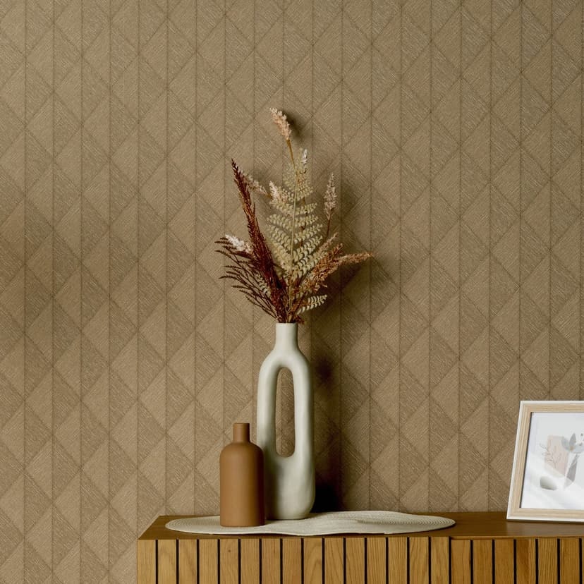 Guido Maria Kretschmer papel pintado gráfico Moda Susurro Tejido para pared 5 ocre