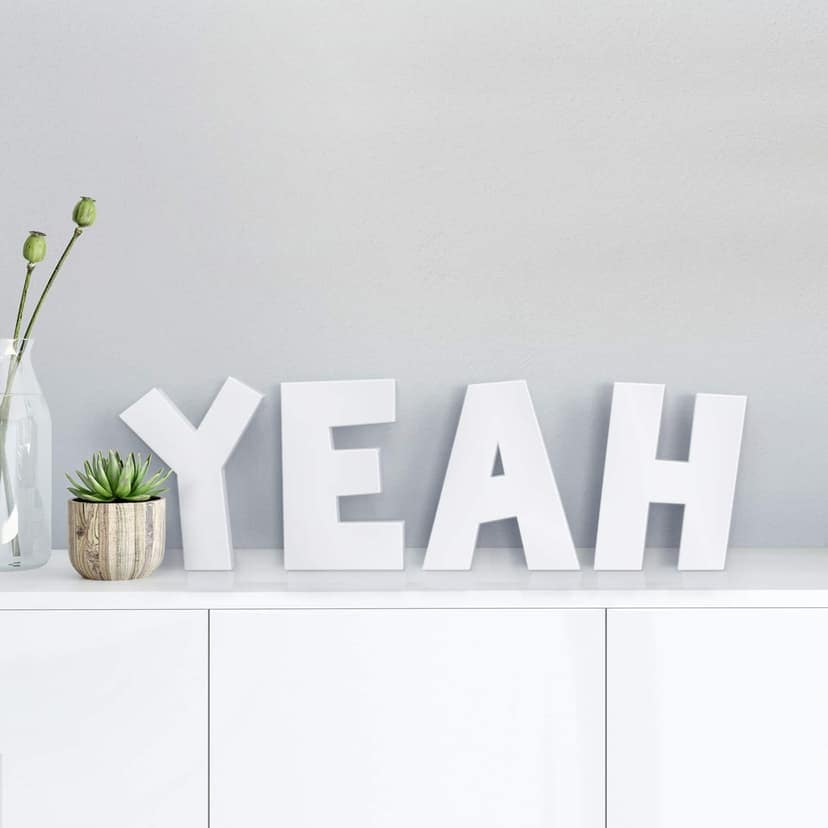 Letras decorativas 3D Sí