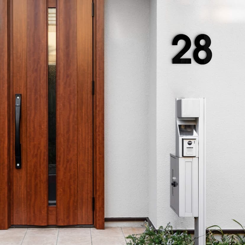 Números acrílicos número de casa moderno