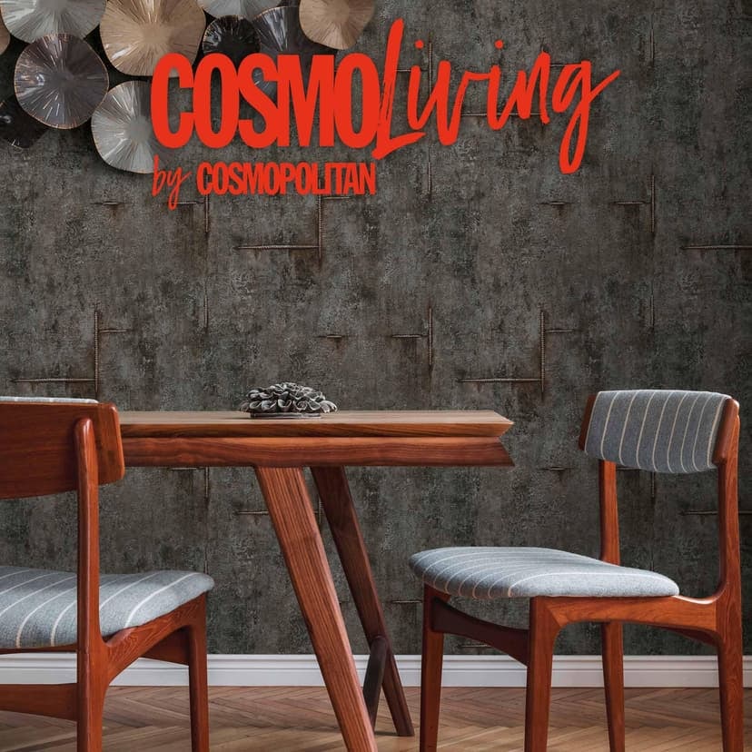 Papel pintado COSMOPOLITAN aspecto hormigón negro antracita - loft design Papel pintado no tejido cocina