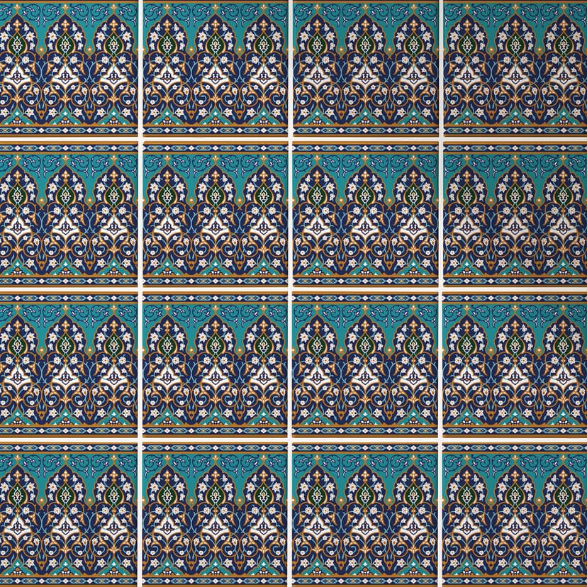 Azulejos Adhesivos Flores de Sarvar - lote de 12