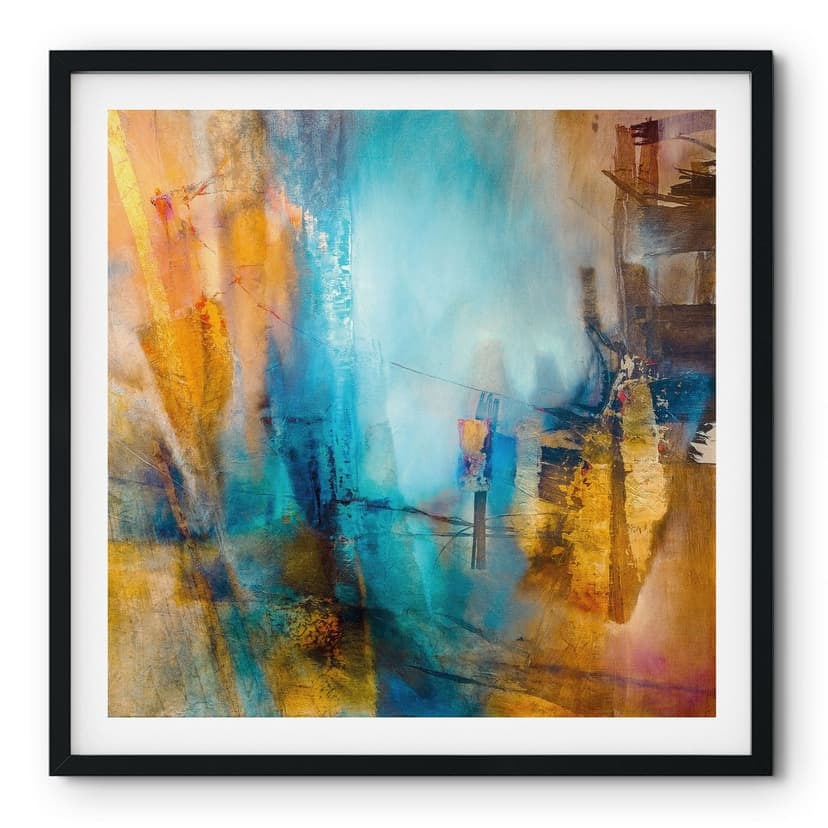 Póster Luz azul lejana - Schmucker - Cuadrado