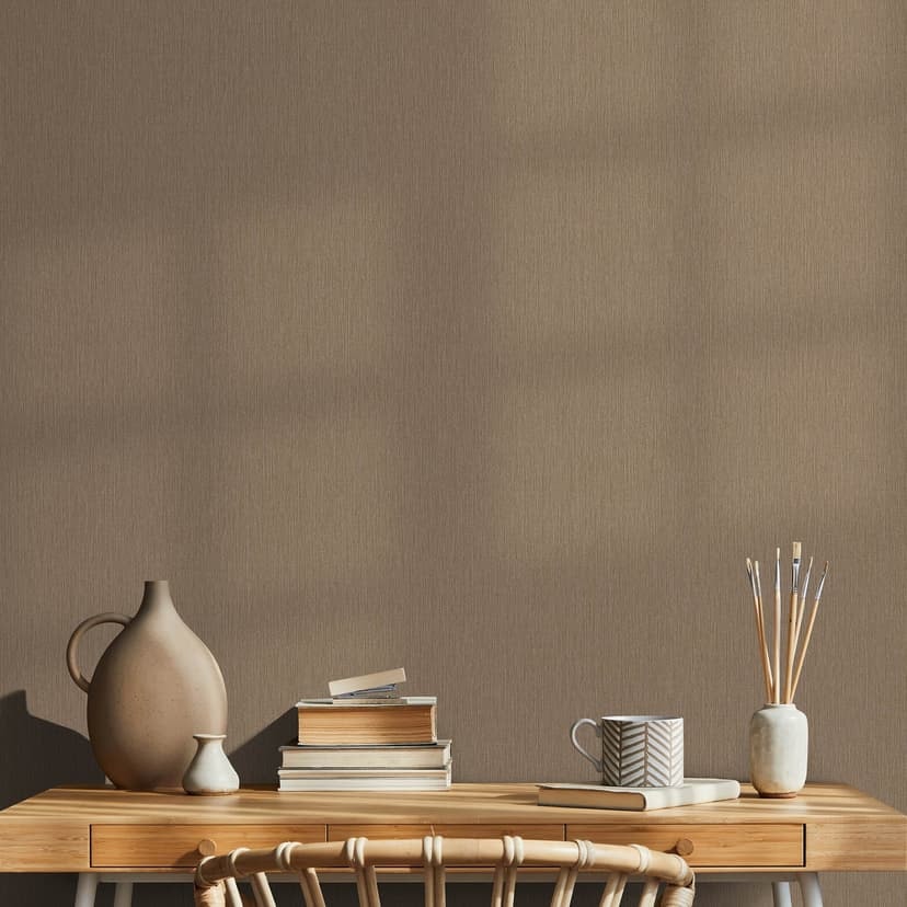 Guido Maria Kretschmer papel pintado unitario Echo & Soft Loom Fashion para pared 5 marrón