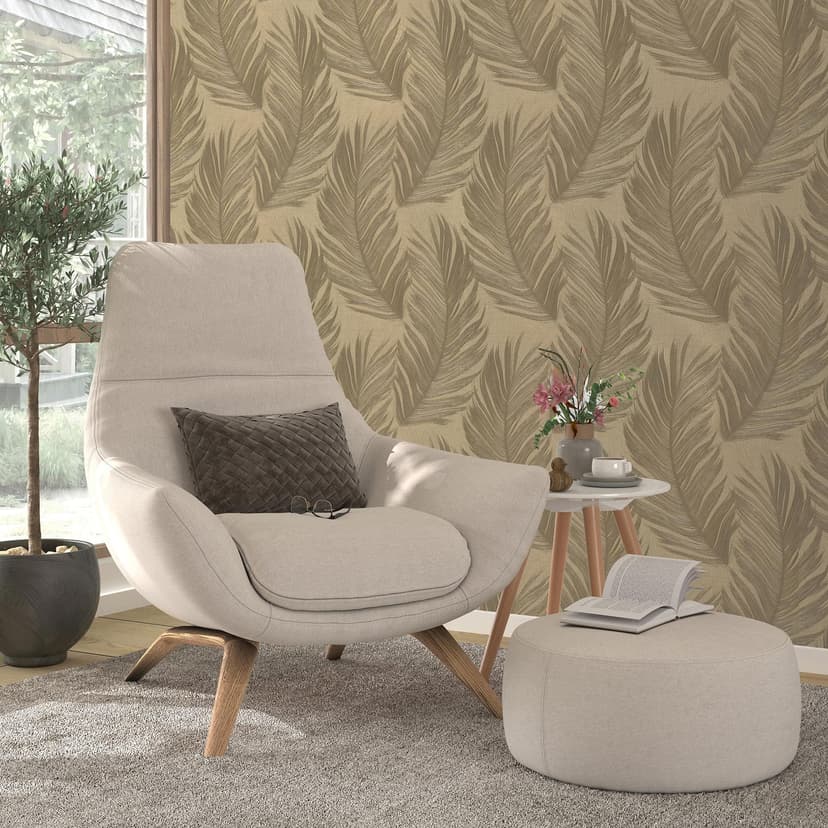 Papel pintado no tejido, Papel pintado motivo pan de oro Aurora