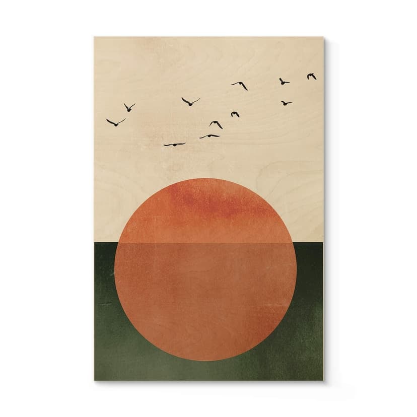 Cuadro de madera Kubistika - Día de verano