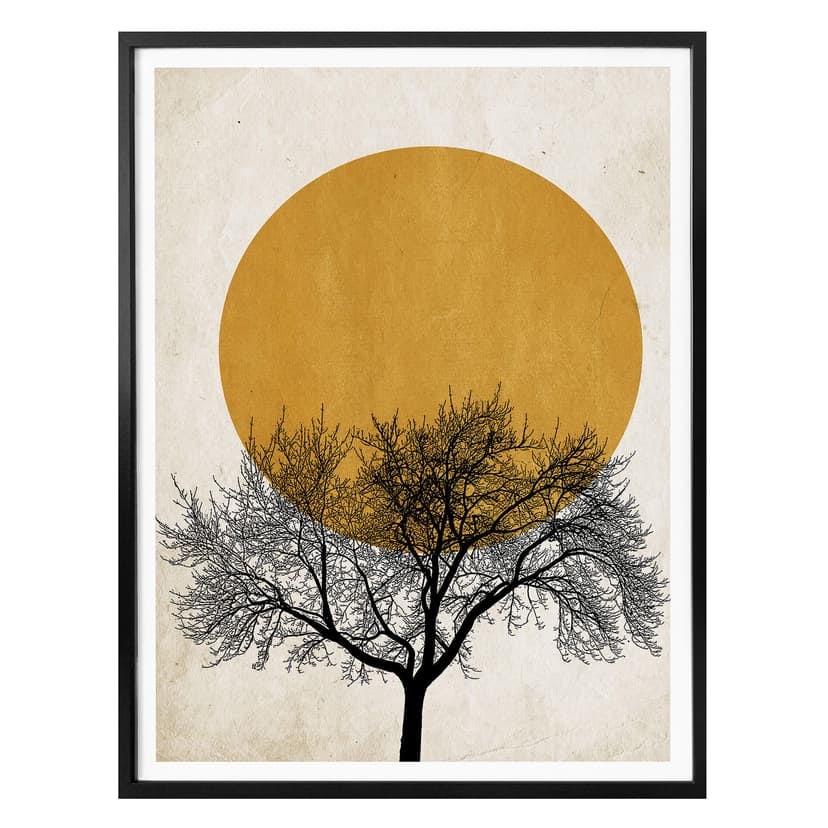 Póster Kubistika - Mañana de invierno