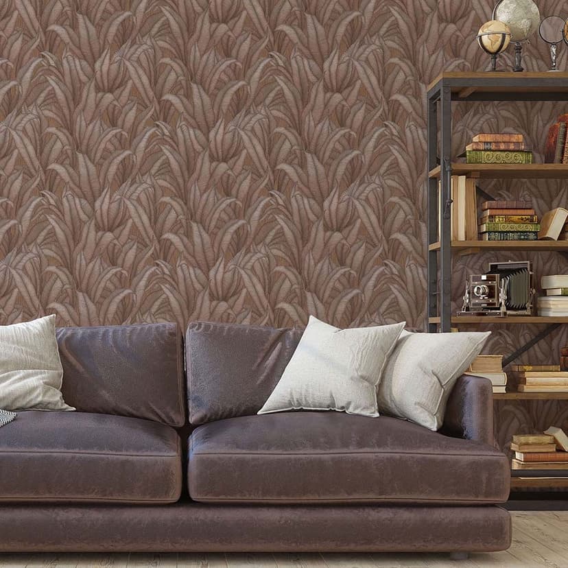 Papel pintado enredadera, papel pintado hoja Fashion for Walls 4 de Guido Maria Kretschmer bronce