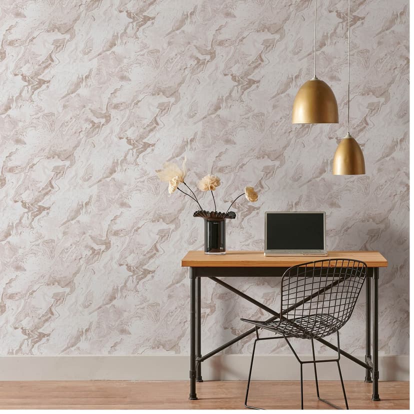 Papel pintado no tejido Erismann Evolution naranja