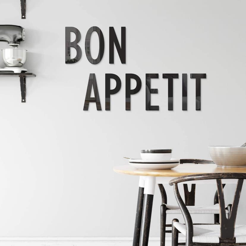 Letras acrílicas Bon Appetit