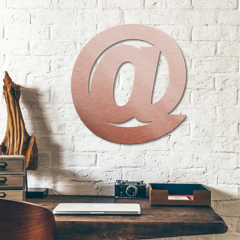 Letras Alu-Dibond - Efecto cobre - At-sign