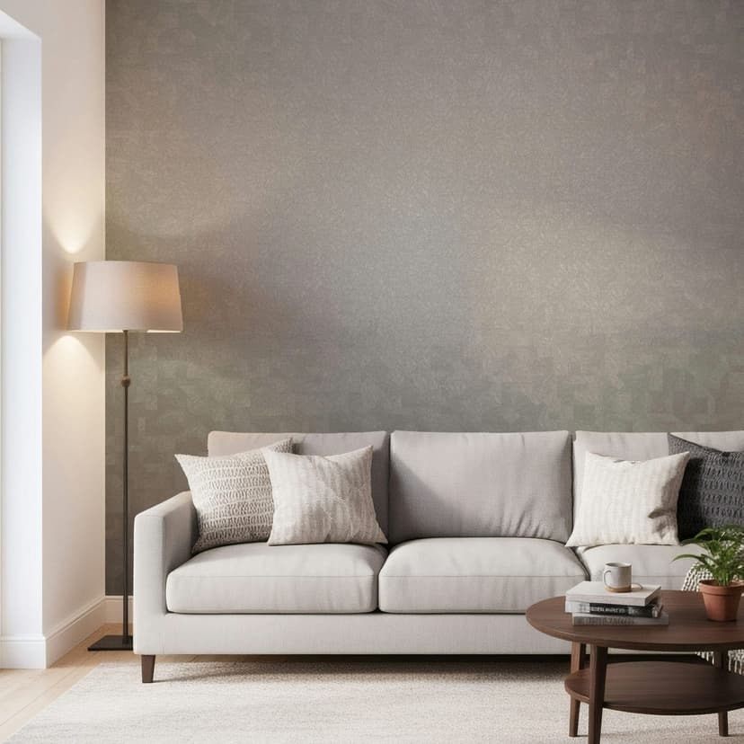 Papel pintado no tejido textura gráfica geométrica mate en gris