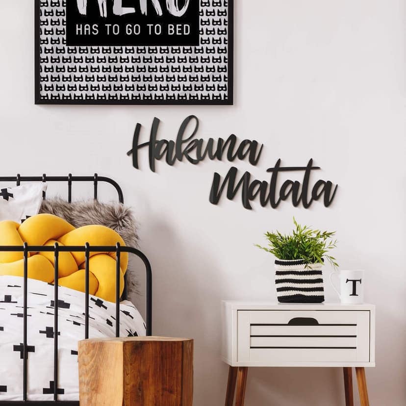 Letras acrílicas Hakuna Matata (2 piezas)