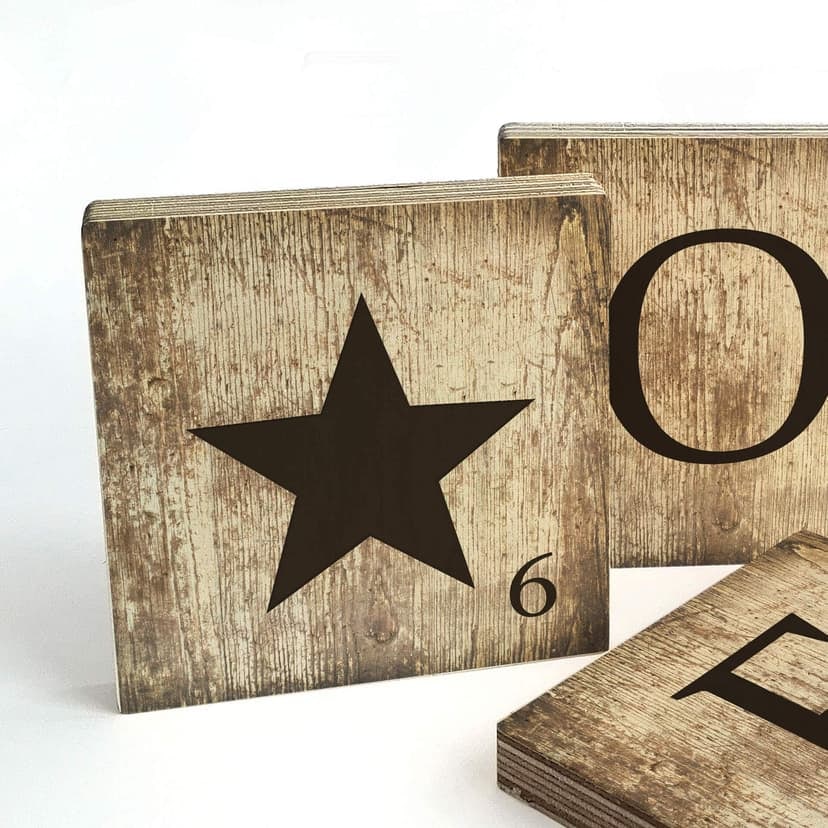 Letra piedras estrella - Vintage