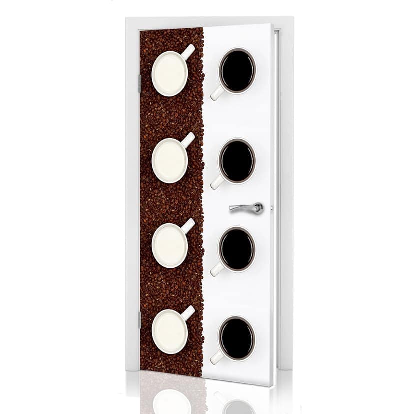 Lavsen puerta de diseño - Blanco Espresso 91x200 cm