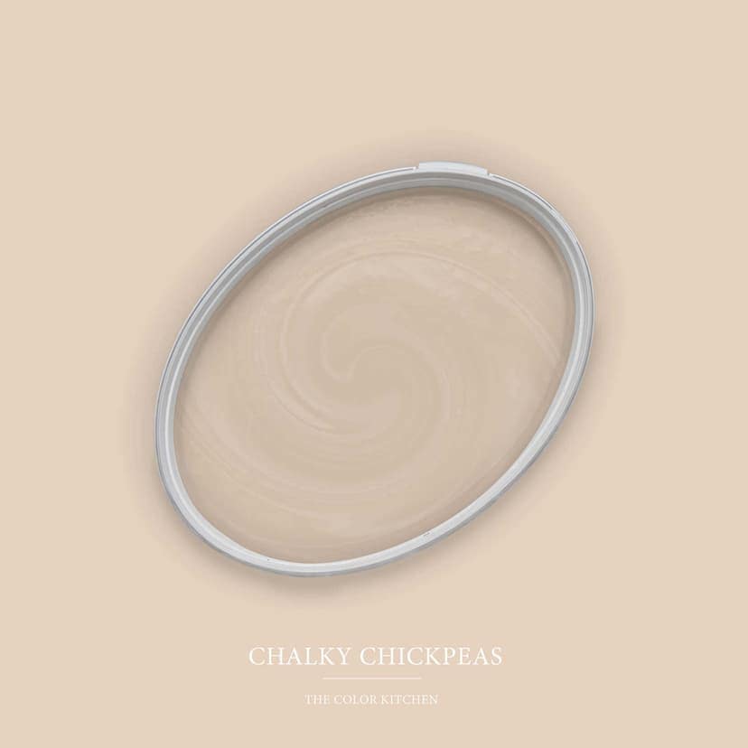 Pintura interior beige seda mate I Chalky Chickpeas | Espacios abiertos y tranquilos | THE COLOR KITCHEN