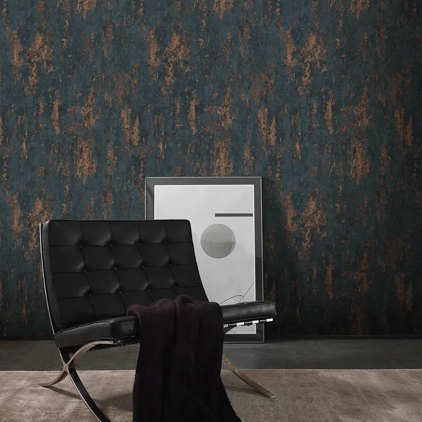 Papel pintado no tejido Erismann Casual Chic azul