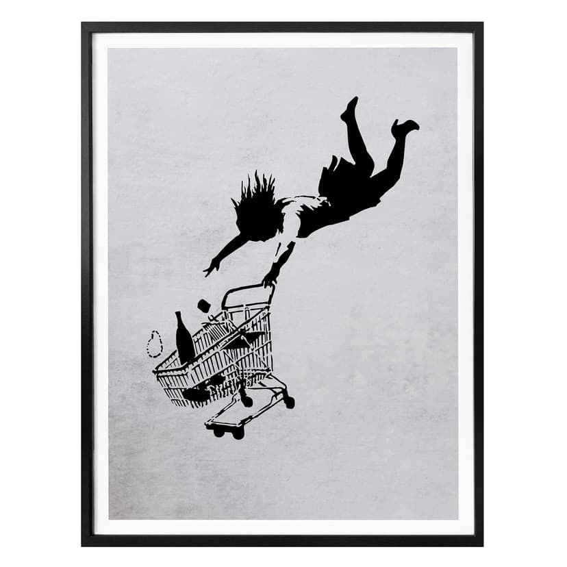 Póster Banksy - Compra hasta caer rendido