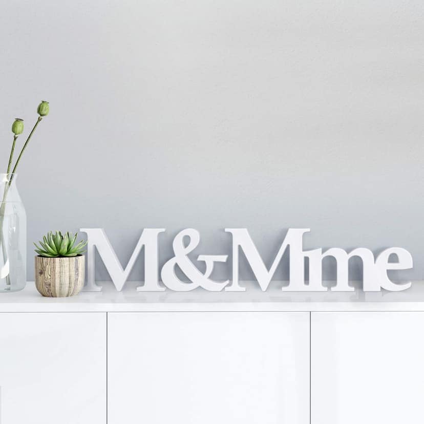 Letras decorativas 3D M&Mme