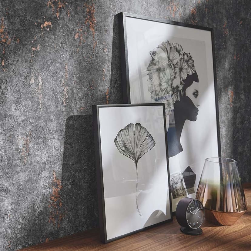 Papel pintado Metal óptico, papel pintado metalizado Fashion for Walls 4 de Guido Maria Kretschmer gris