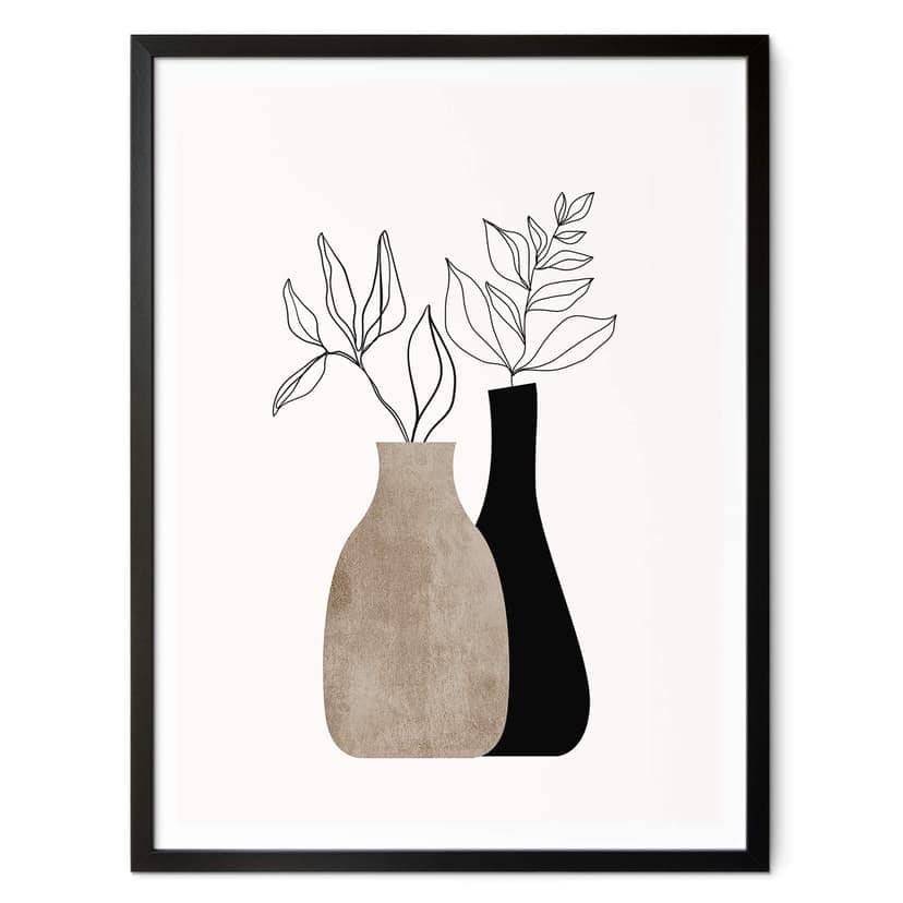 Póster Kubistika - Plantas minimalistas