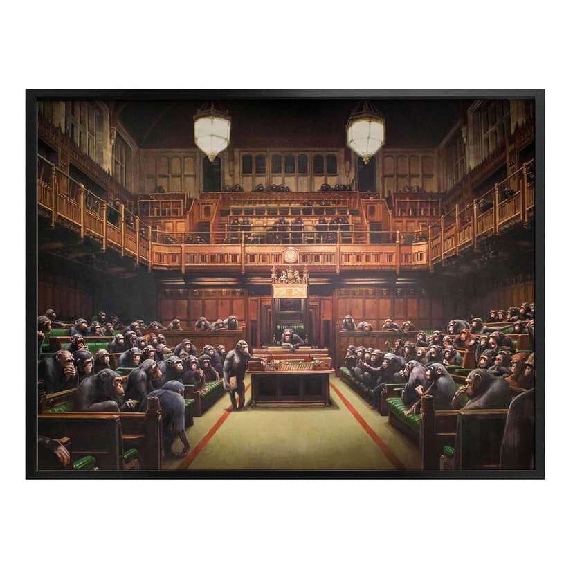 Póster Banksy - Parlamento descentralizado