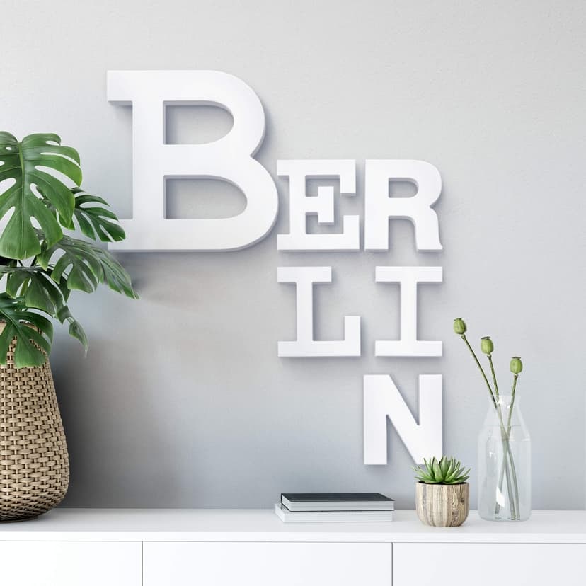 Letras decorativas 3D Berlín mixto