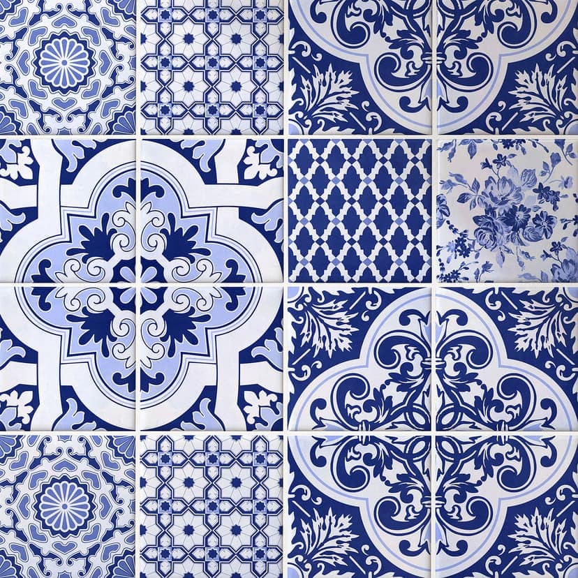 Azulejos Adhesivos Azulejos portugueses - lote de 12