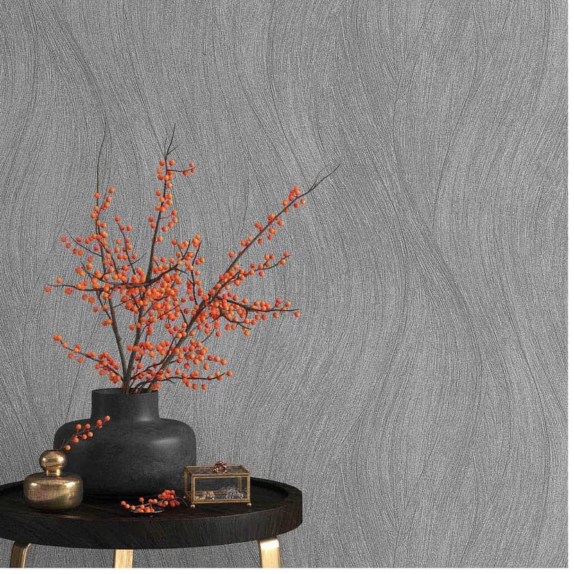Papel pintado no tejido Erismann Evolution negro