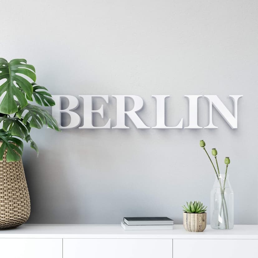 Letras decorativas 3D Berlín