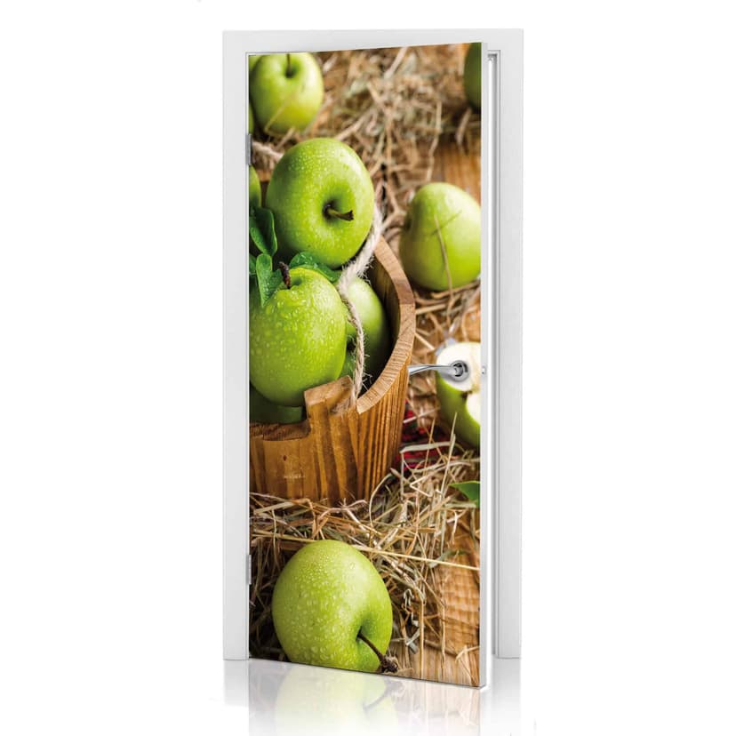 Diseño de puerta cosecha de manzanas