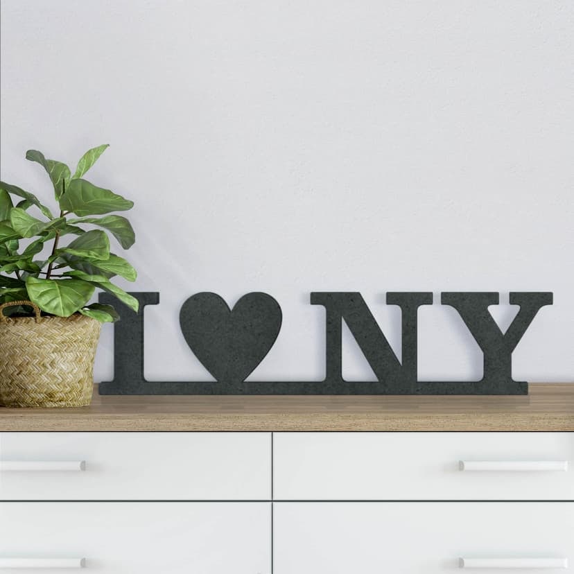 Letras de madera MDF I Love NY