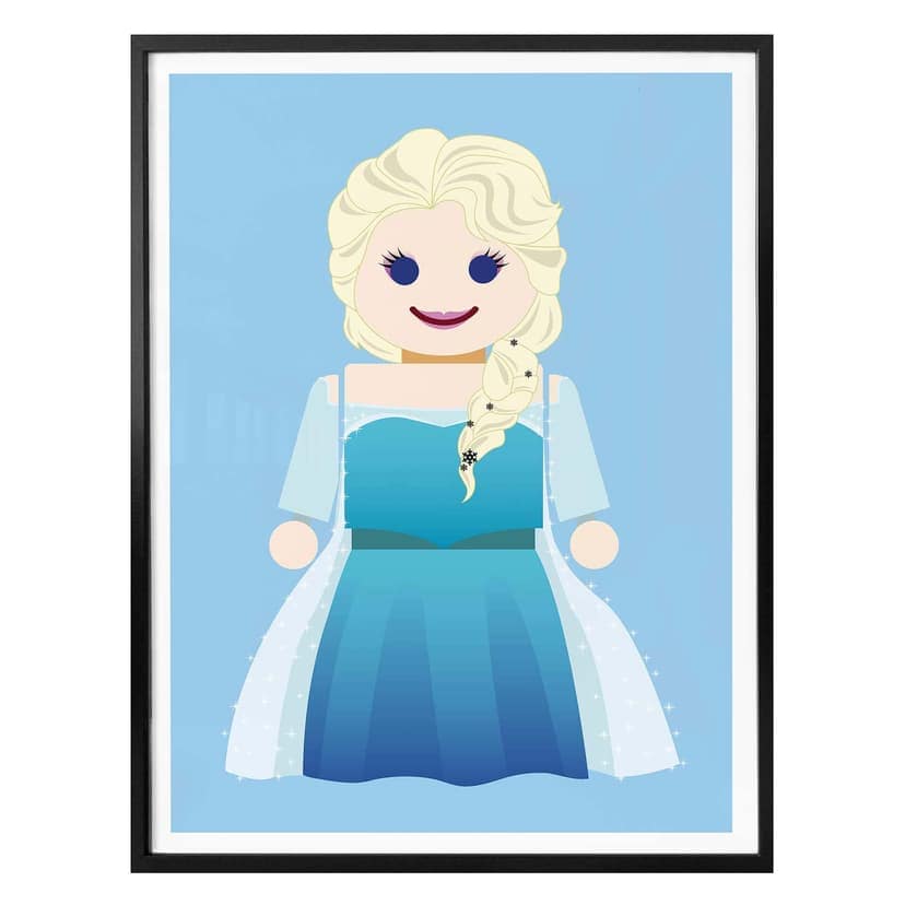 Póster Gomes - Elsa Frozen de juguete