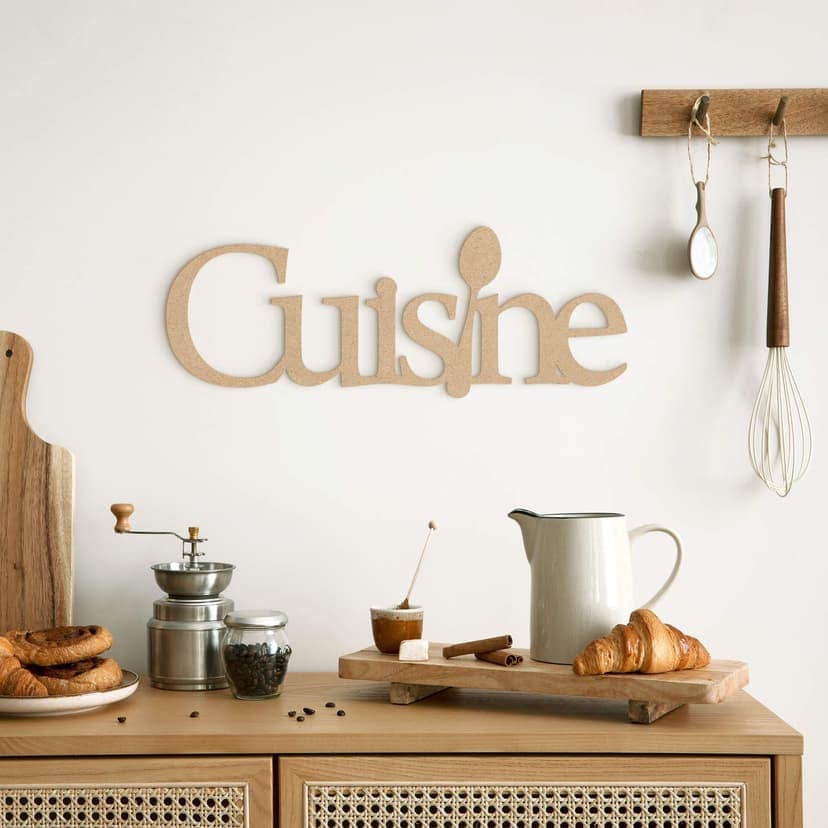Letras decorativas para la cocina - Cocina - MDF nature